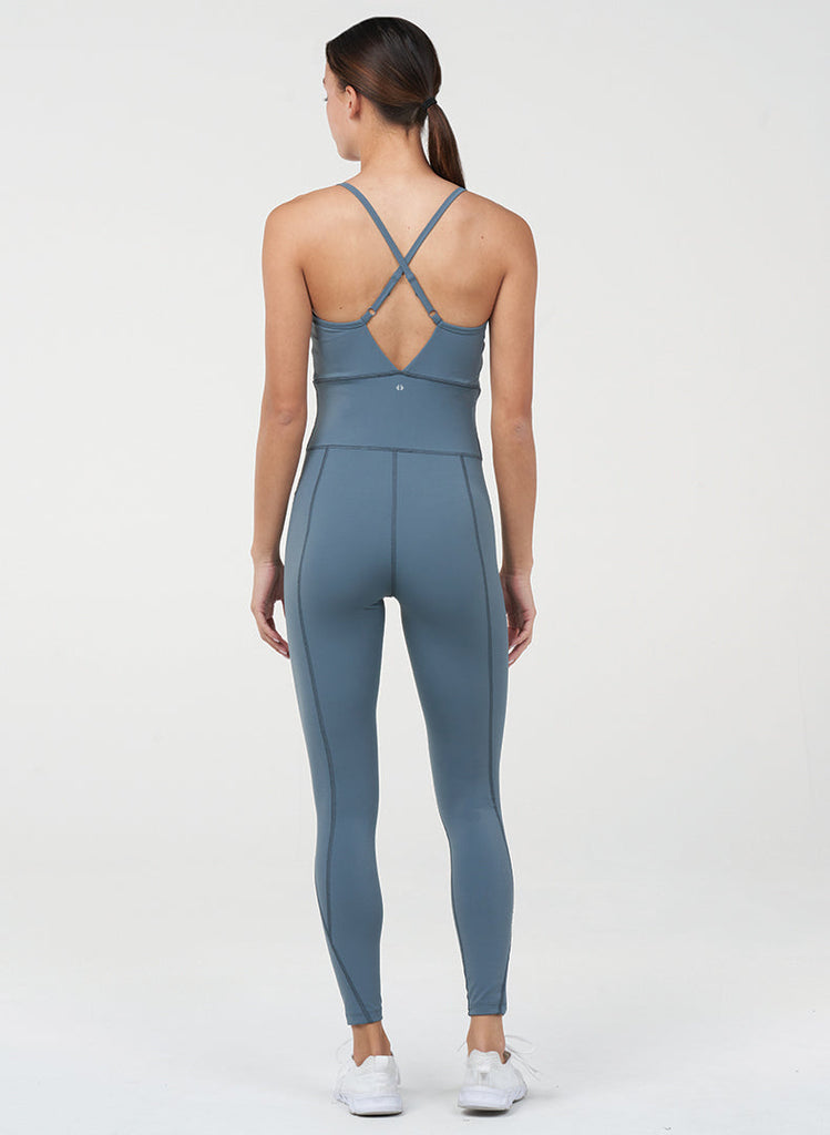 Endure Strappy 7/8 Onesie - Basalt