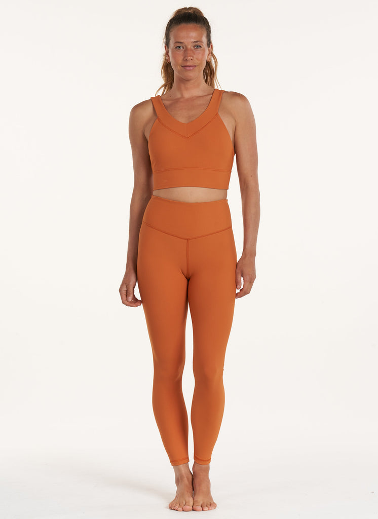 Refine Double-V 7/8 Legging - Amber