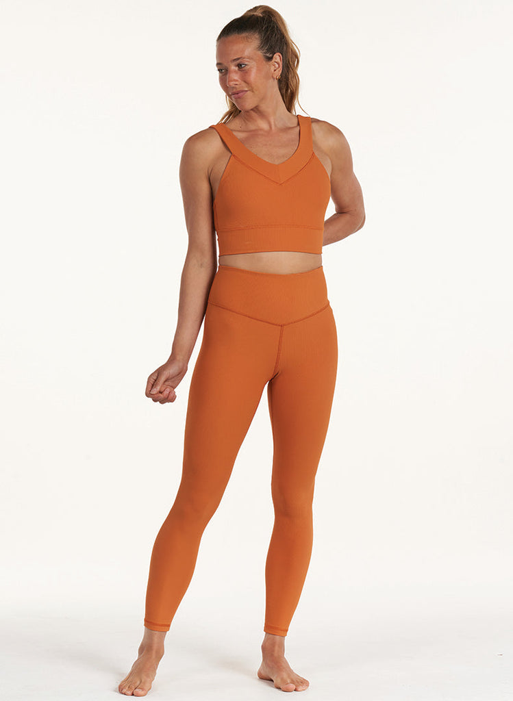 Refine Double-V 7/8 Legging - Amber