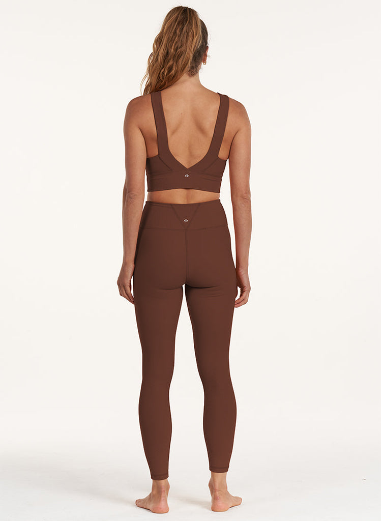 Refine Double-V 7/8 Legging - Coffee