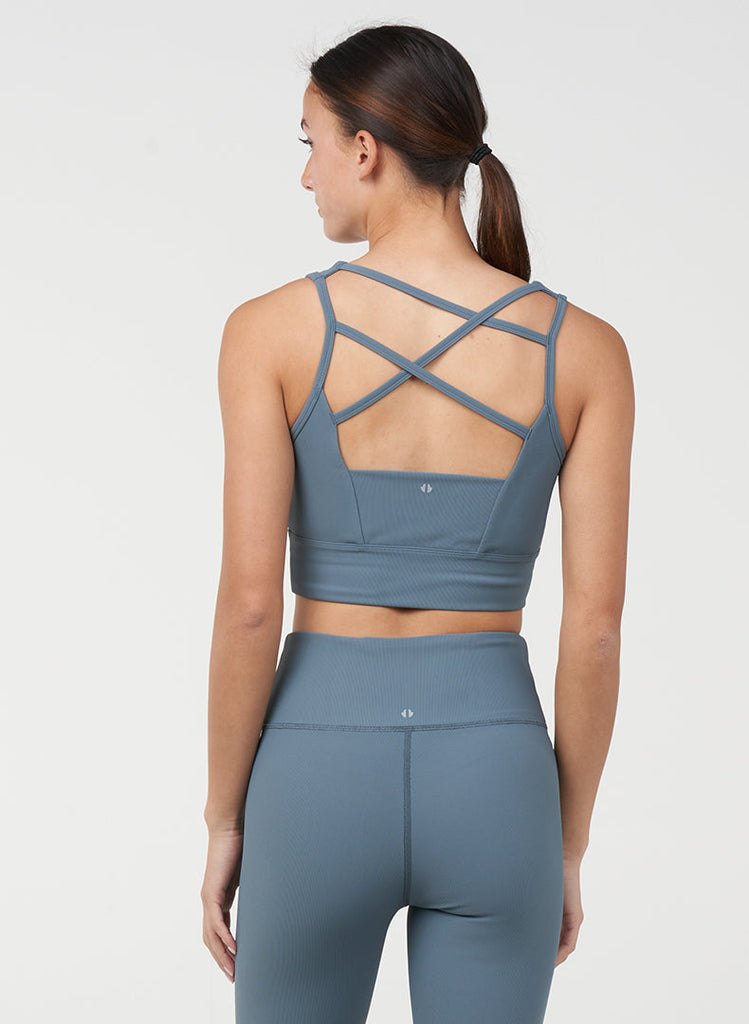 Refine Strappy Bra - Basalt