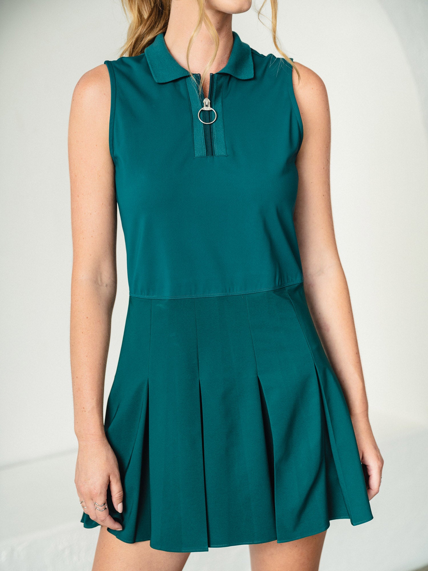 Varsity Collar Pleated Tennis Dress Varsity Collar Pleated Tennis Dress