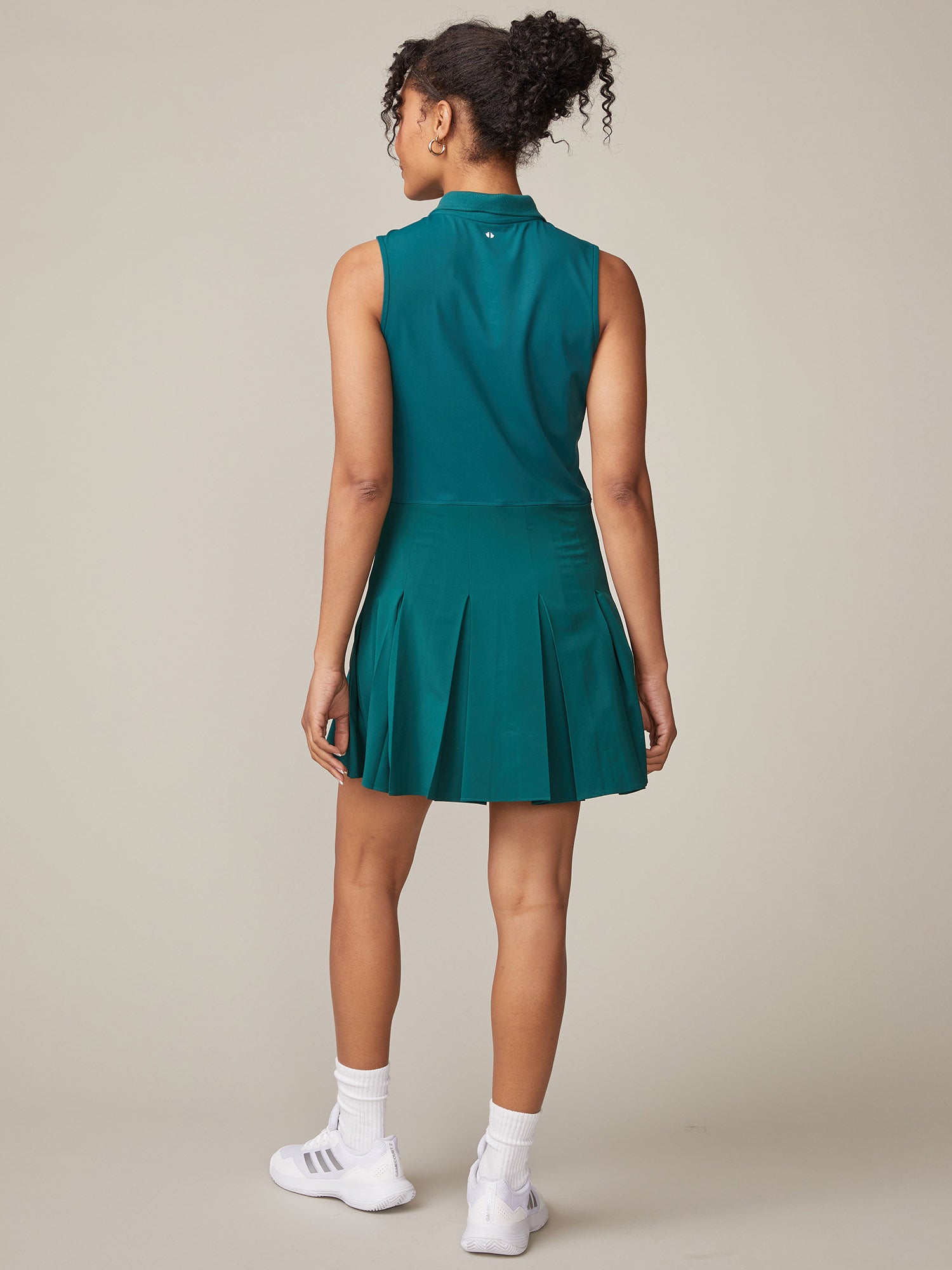 Varsity Collar Pleated Tennis Dress | Thrive Socit Black / X Large Varsity Collar Pleated Tennis Dress | Thrive Socit Black / X Large