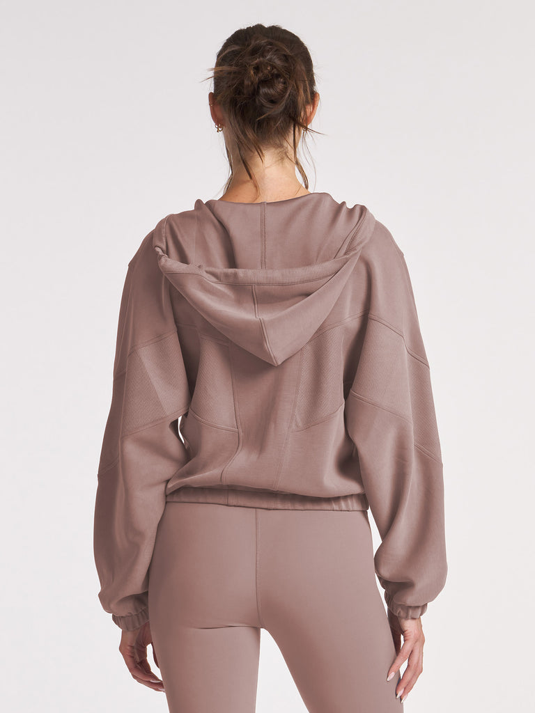 Ultraluxe Oversized Hoodie in Vintage Taupe