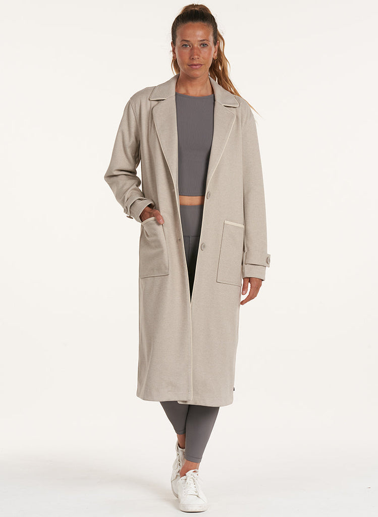 Quinn Trench Coat - Stone