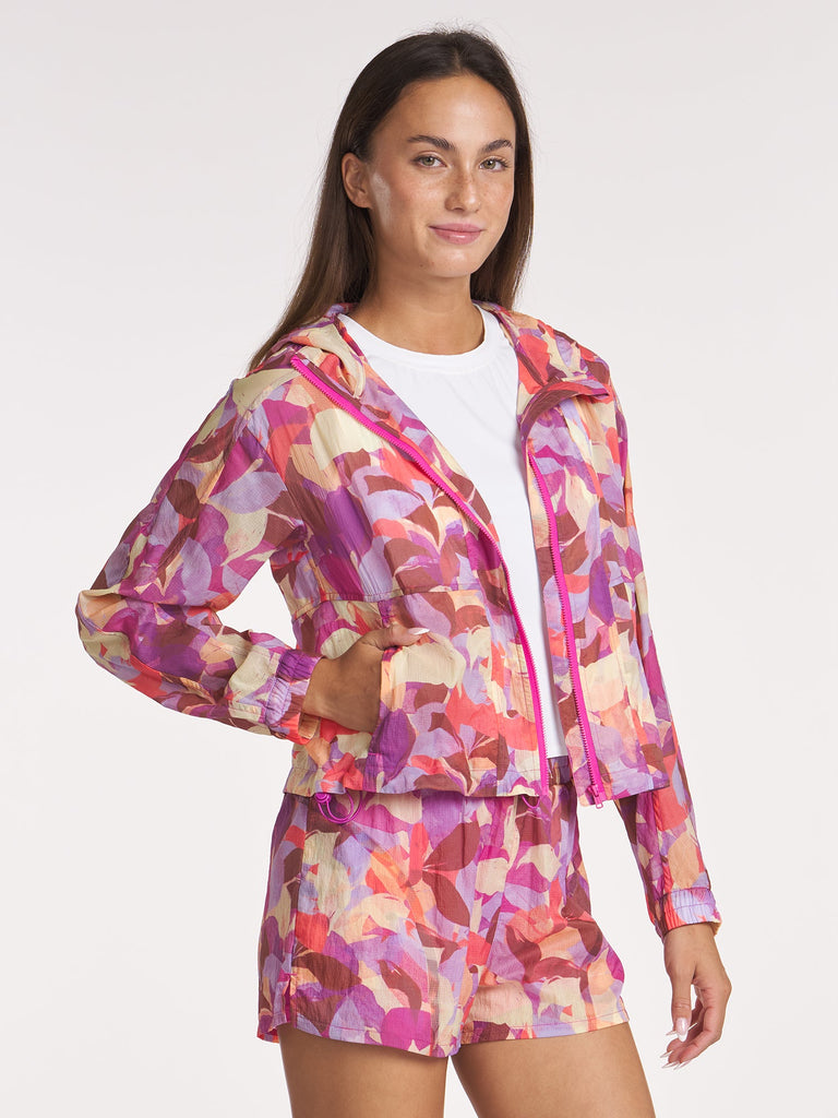 Bonded Bungee Run Short - Citrus Bloom