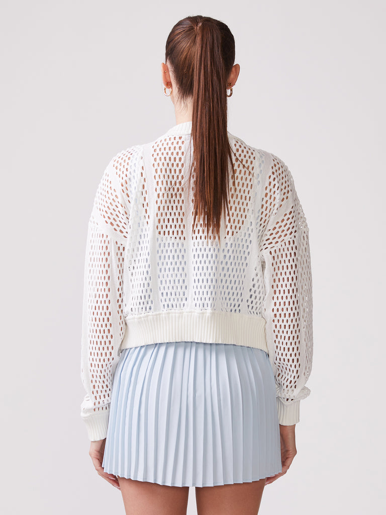Tech Mesh Jacket in White