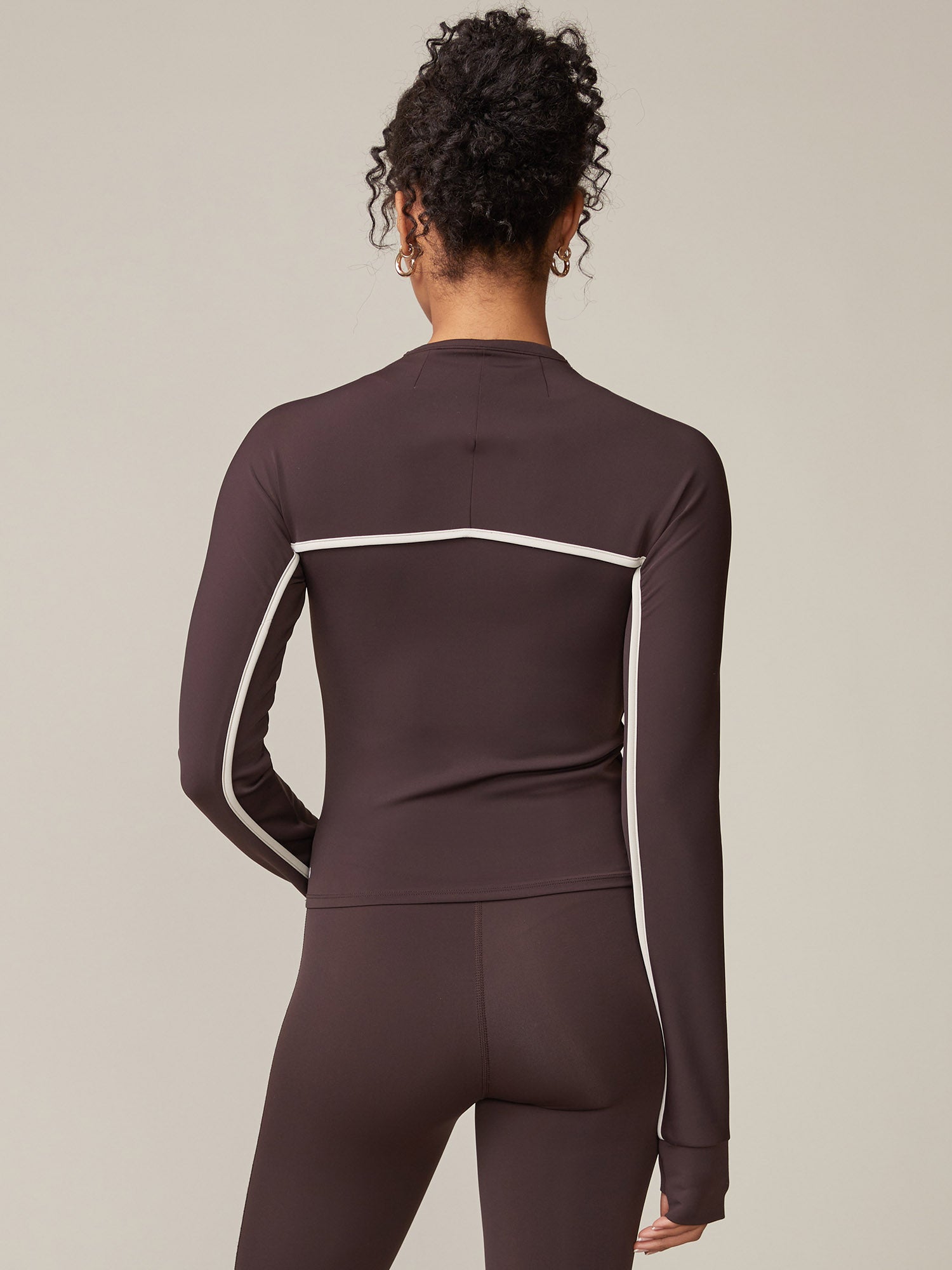 Long Sleeve Quarter Zip Persist Top | Thrive Société