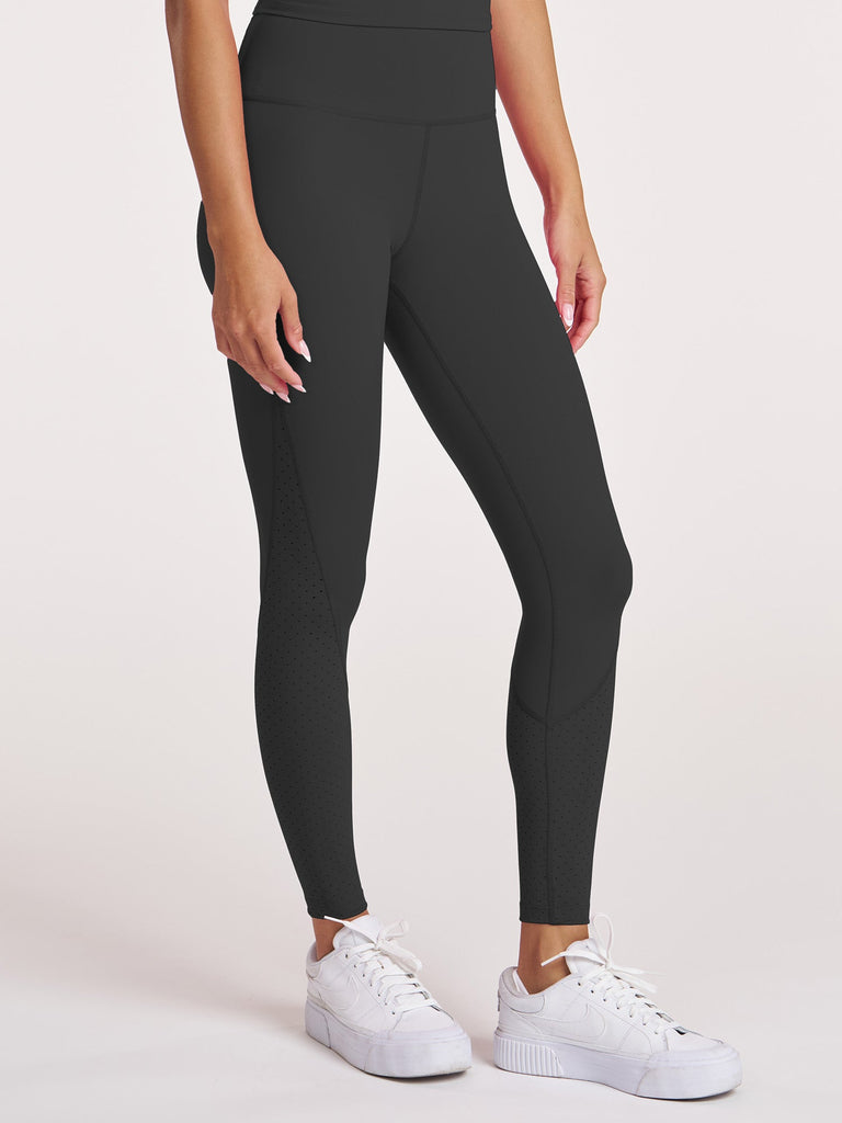Endure Perforated 7/8 Legging - Black
