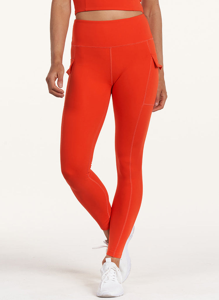 Endure Cargo Pocket Legging - Flame