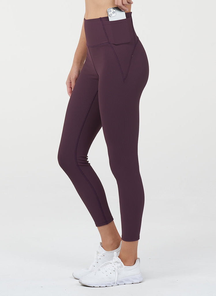 Refine Pocket 7/8 Legging - Cherry