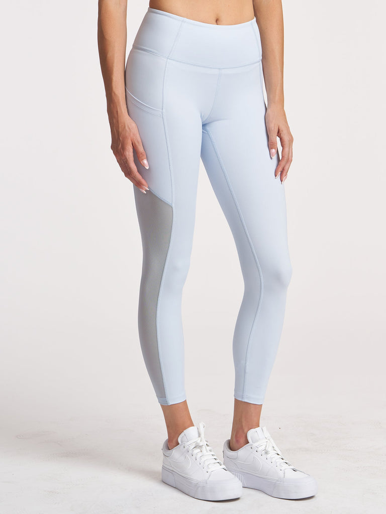 Sheen Mesh 7/8 Pocket Legging - Bay Blue