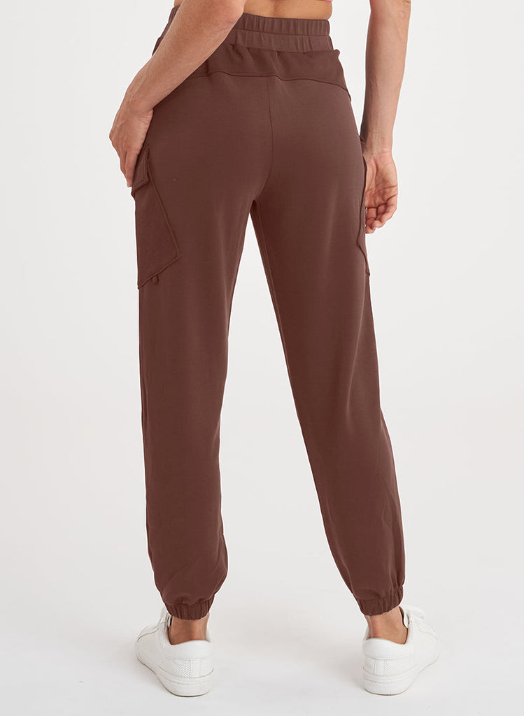 Patch Pocket Lounge Jogger - Coffee