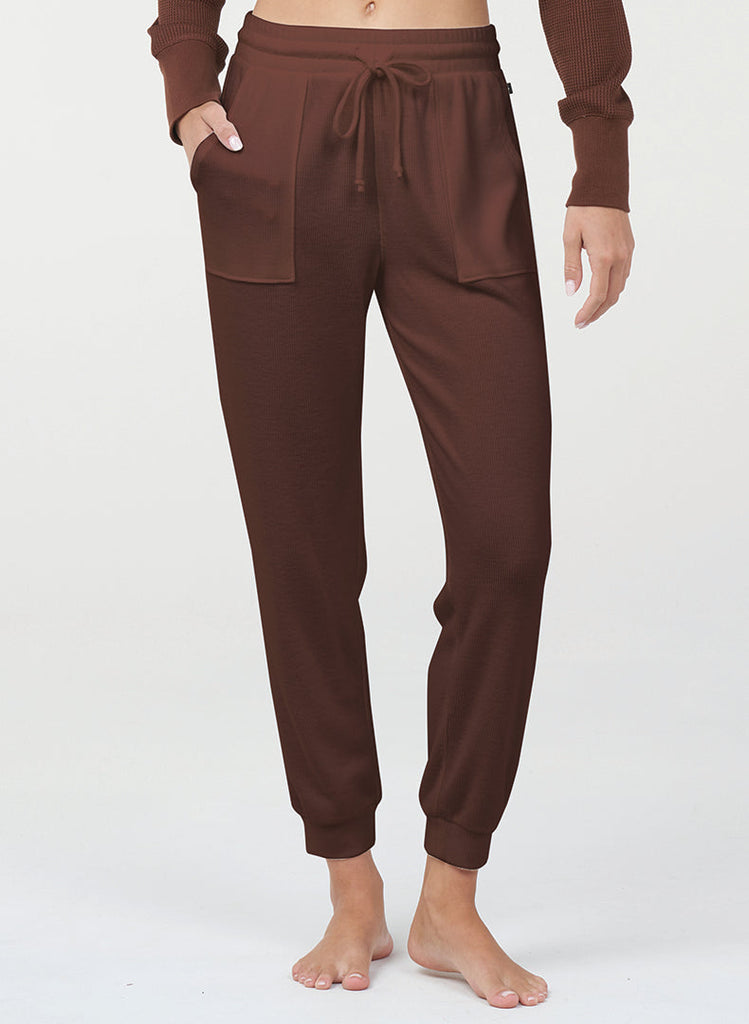 Waffle Patch Pocket Jogger - Coffee