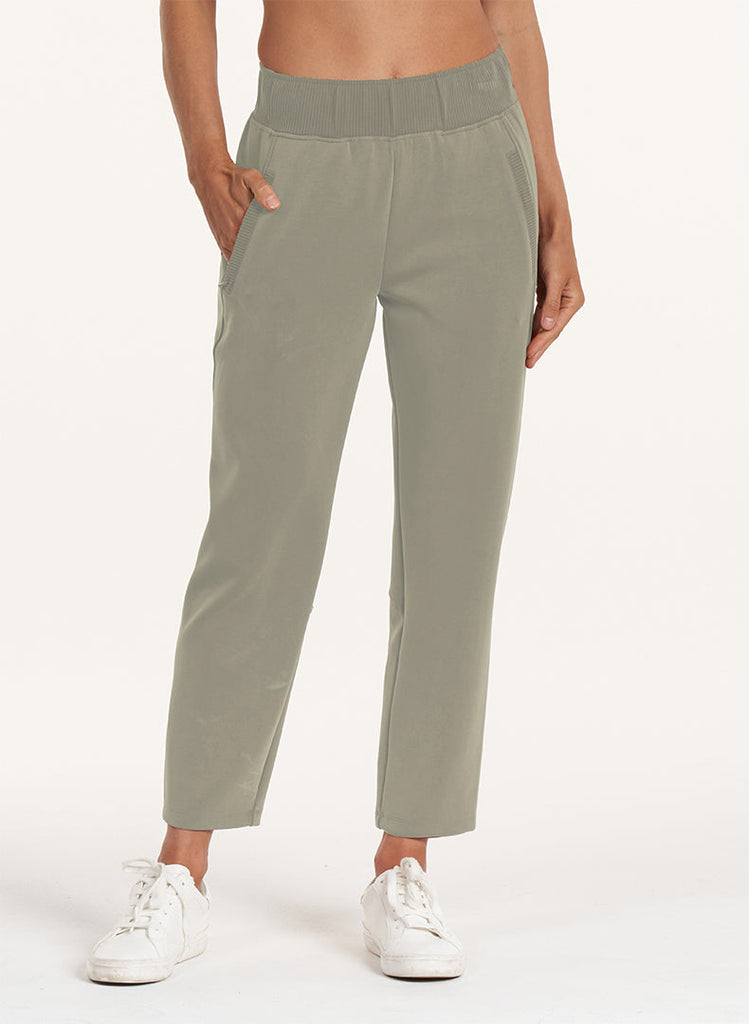 Ultraluxe Cropped Lounge Pant - Plaster