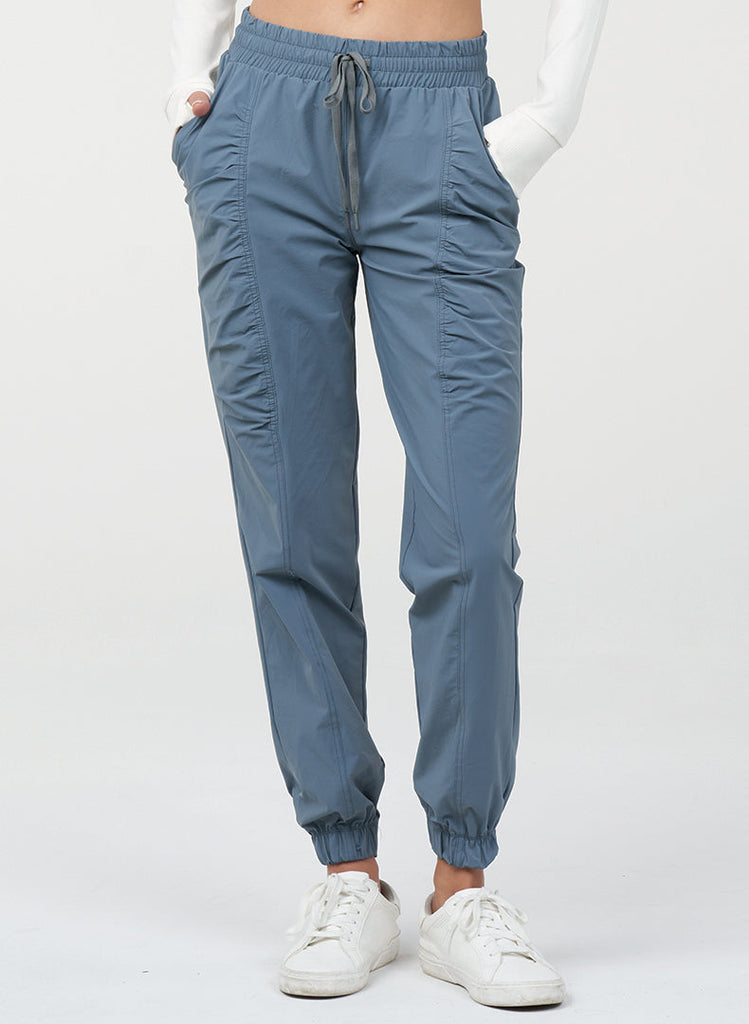 Shirred Jogger - Basalt