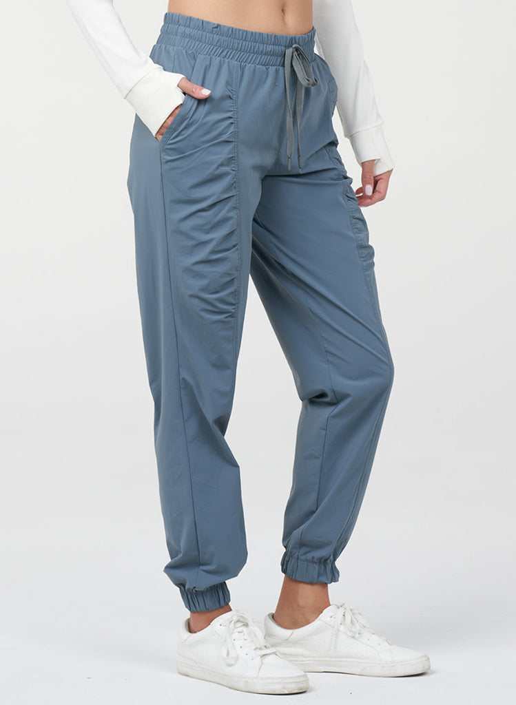 Shirred Jogger - Basalt