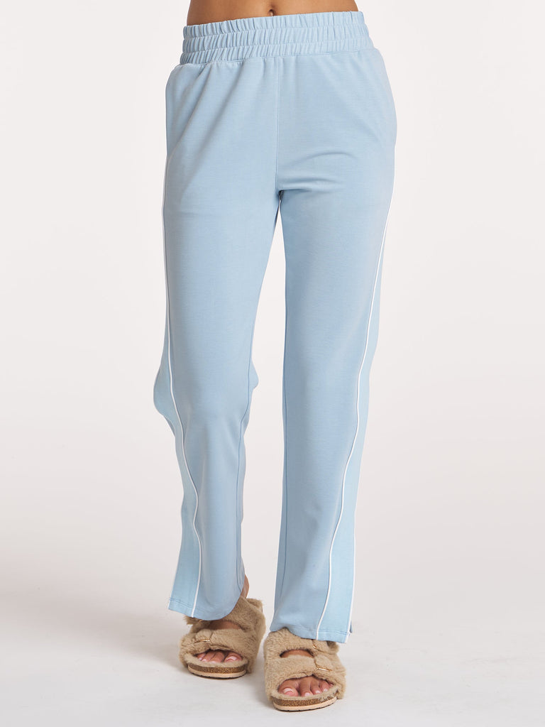 Piped Track Pant - Cloud Blue