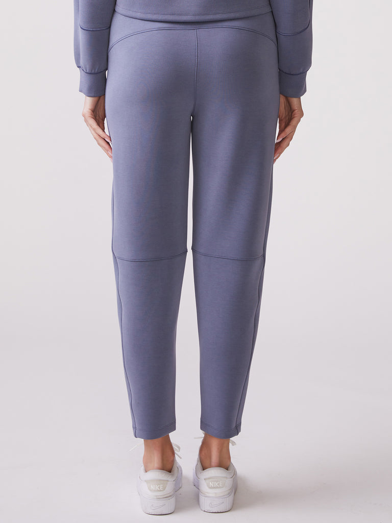 Ultraluxe Barrel Leg Jogger in Indigo