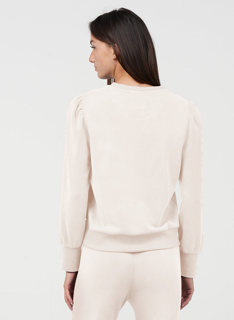 Luxe Shirred Pullover - Crème Brulee