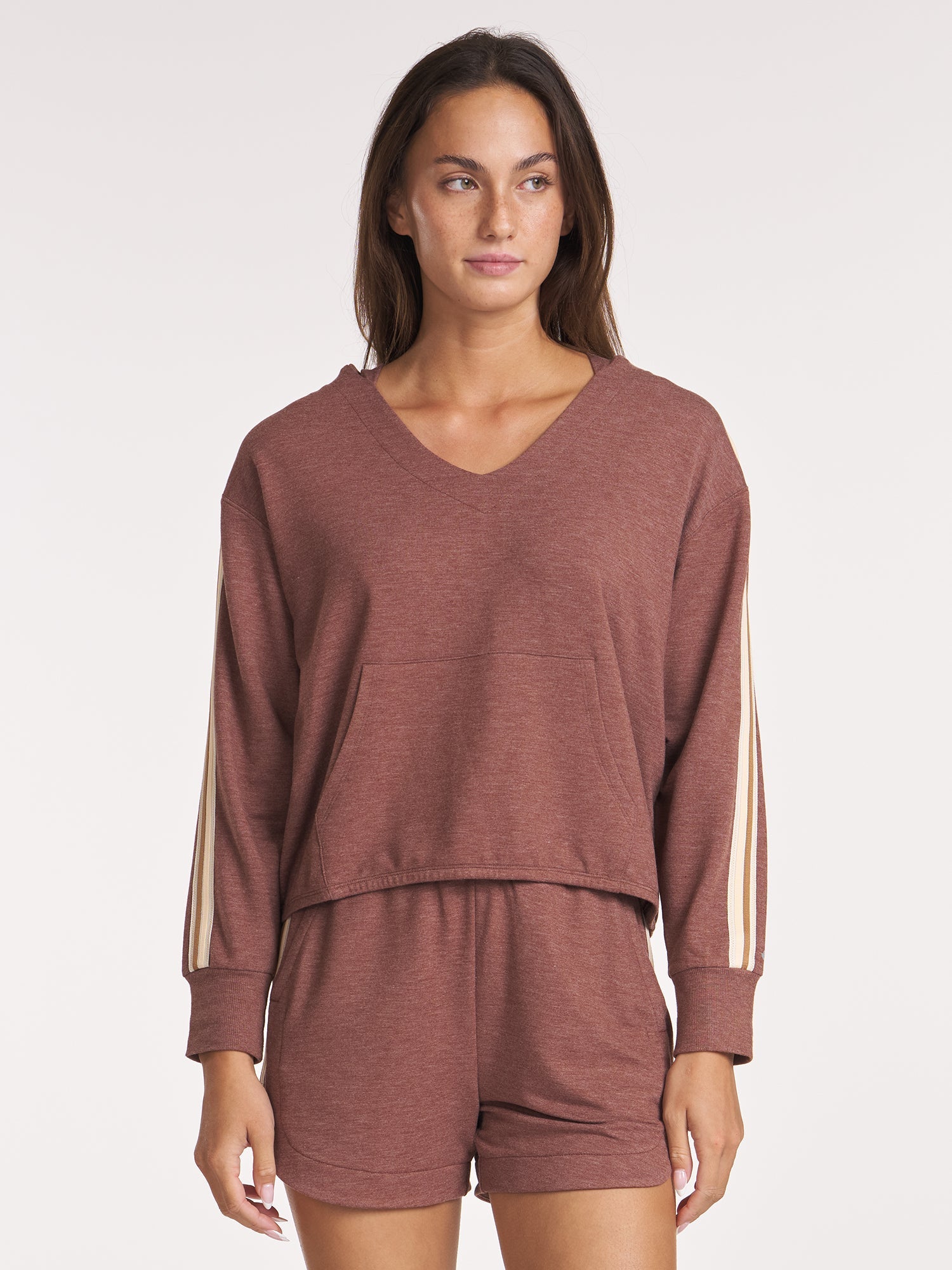 Comforted Zigzag Trim Hoodie | Thrive Société