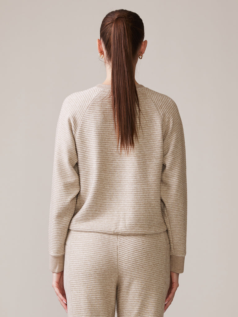 Pleat Bubble Raglan Pullover