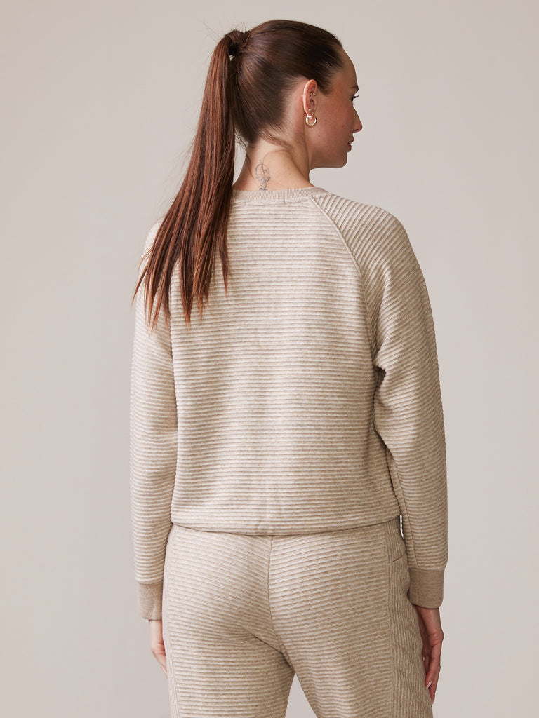 Pleat Bubble Raglan Pullover