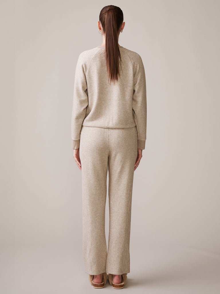 Pleat Bubble Raglan Pullover and Heather Ottoman Pant