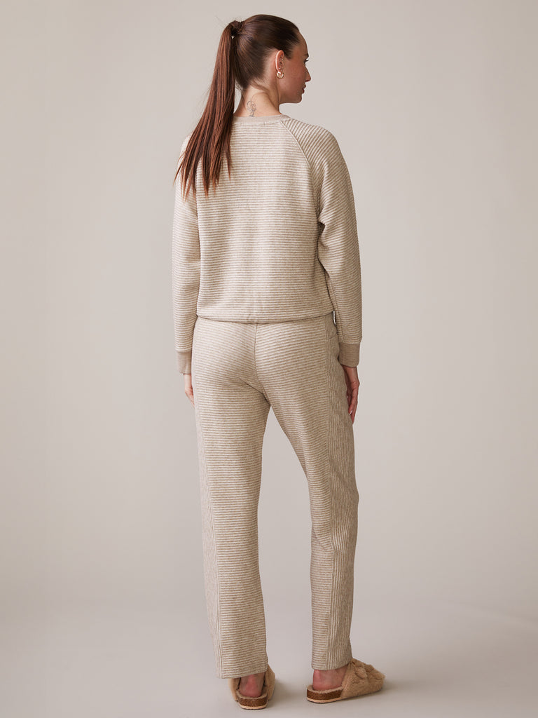 Pleat Bubble Raglan Pullover and Heather Ottoman Pant